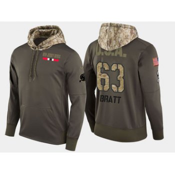 Nike New Jersey Devils 63 Jesper Bratt Olive Salute To Service Pullover Hoodie