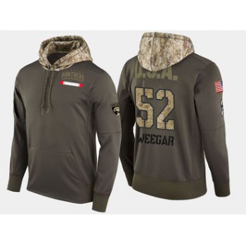 Nike Florida Panthers 52 Mackenzie Weegar Olive Salute To Service Pullover Hoodie