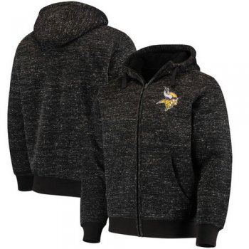 Minnesota Vikings G-III Sports by Carl Banks Discovery Sherpa Full-Zip Jacket - Heathered Black