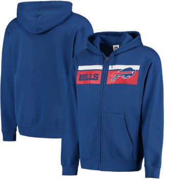 Buffalo Bills Majestic Touchback Full-Zip Hoodie - Royal