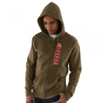 Cleveland Browns Hook and Ladder Full-Zip Hoodie - Brown