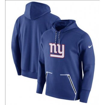 Men's New York Giants Nike Royal Champ Drive Vapor Speed Performance Pullover Hoodie