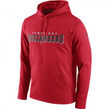 Men's Tampa Bay Buccaneers Nike Red Circuit Wordmark Essential Performance Pullover Hoodie