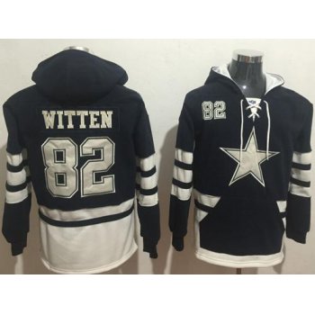 Nike Dallas Cowboys #82 Jason Witten Navy Blue White Name & Number Pullover NFL Hoodie