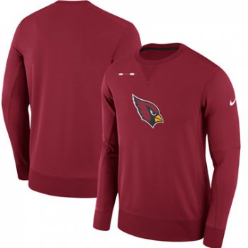 Men's Arizona Cardinals Nike Cardinal Sideline Team Logo Performance Sweatshirt