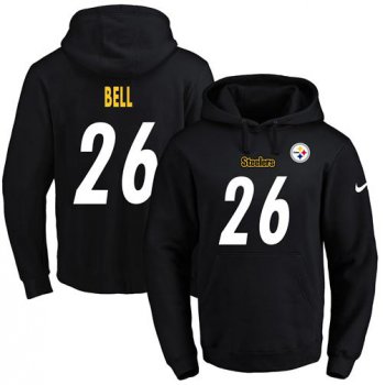 Nike Steelers #26 Le'Veon Bell Black Name & Number Pullover NFL Hoodie