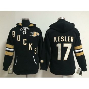 Old Time Hockey Anaheim Ducks #17 Ryan Kesler Black Womens Hoodie