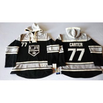 Old Time Hockey Los Angeles Kings #77 Jeff Carter Black Hoodie