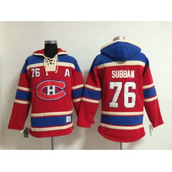 Old Time Hockey Montreal Canadiens #76 P.K. Subban Red Hoodie