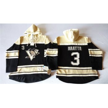 Old Time Hockey Pittsburgh Penguins #3 Olli Maatta Black Hoodie