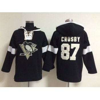 2014 Old Time Hockey Pittsburgh Penguins #87 Sidney Crosby Black Hoodie