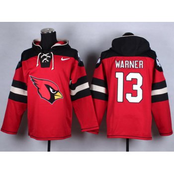 Nike Arizona Cardinals #13 Kurt Warner 2014 Red Hoodie