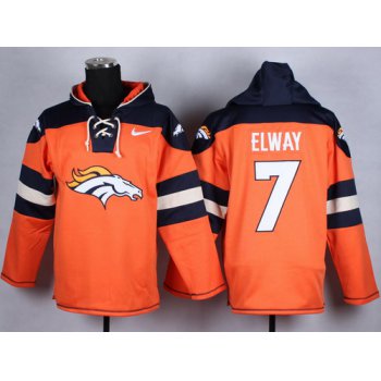 Nike Denver Broncos #7 John Elway 2014 Orange Hoodie