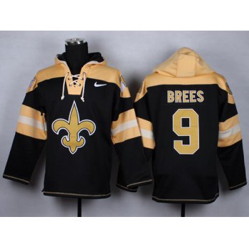 Nike New Orleans Saints #9 Drew Brees 2014 Black Hoodie