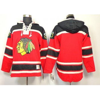 Old Time Hockey Chicago Blackhawks Blank Red Hoodie