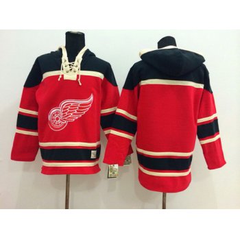 Old Time Hockey Detroit Red Wings Blank Red Hoodie