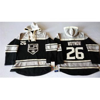 Old Time Hockey Los Angeles Kings #26 Slava Voynov Black Hoodie