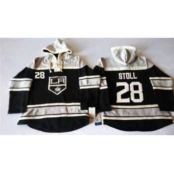 Old Time Hockey Los Angeles Kings #28 Jarret Stoll Black Hoodie