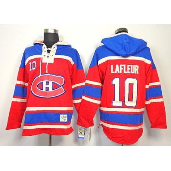 Old Time Hockey Montreal Canadiens #10 Guy Lafleur Red Hoodie