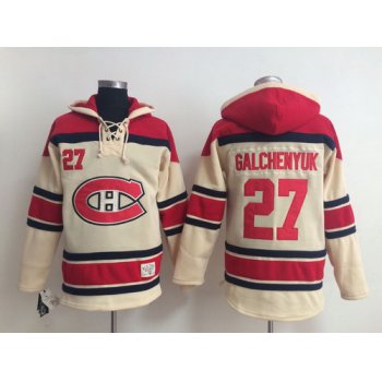 Old Time Hockey Montreal Canadiens #27 Alex Galchenyuk Cream Hoodie