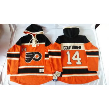 Old Time Hockey Philadelphia Flyers #14 Sean Couturier 2012 Winter Classic Orange Hoodie