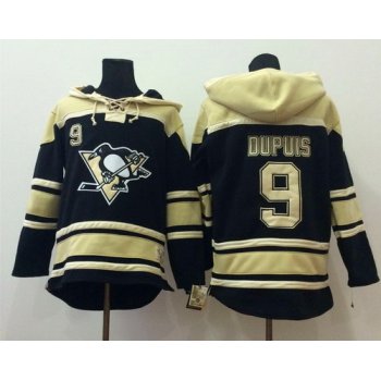 Old Time Hockey Pittsburgh Penguins #9 Pascal Dupuis Black Hoodie