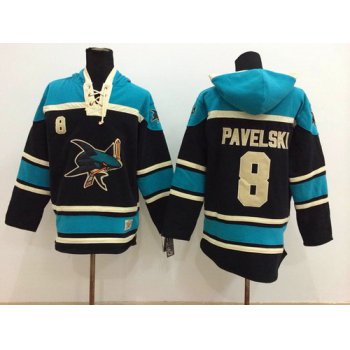 Old Time Hockey San Jose Sharks #8 Joe Pavelski Black Hoodie