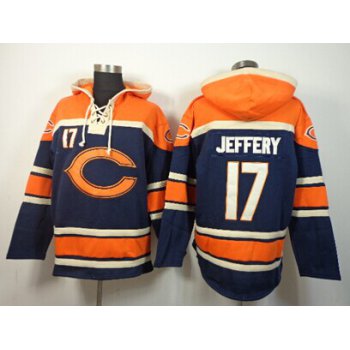 Chicago Bears #17 Alshon Jeffery 2014 Blue Hoodie