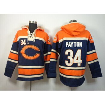 Chicago Bears #34 Walter Payton 2014 Blue Hoodie