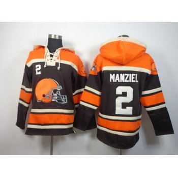 Cleveland Browns #2 Johnny Manziel 2014 Brown Hoodie