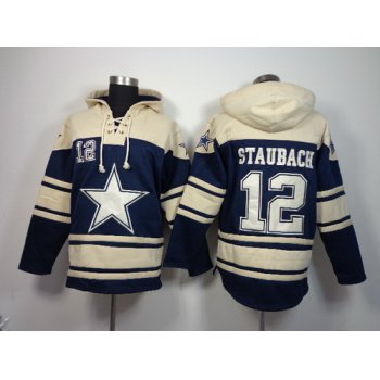 Dallas Cowboys #12 Roger Staubach 2014 Blue Hoodie