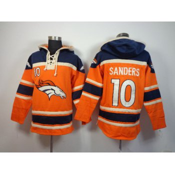 Denver Broncos #10 Emmanuel Sanders 2014 Orange Hoodie