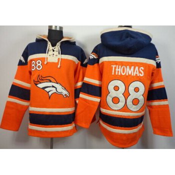 Denver Broncos #88 Demaryius Thomas 2014 Orange Hoodie