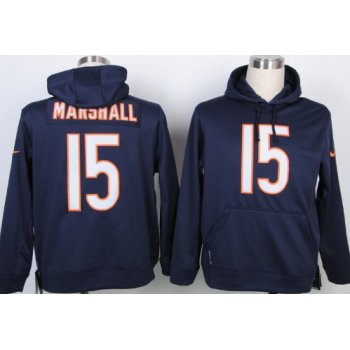 Nike Chicago Bears #15 Brandon Marshall Blue Hoodie