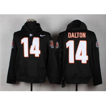 Nike Cincinnati Bengals #14 Andy Dalton Black Hoodie