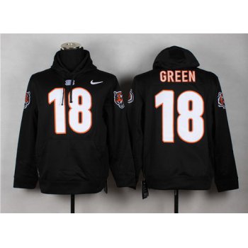 Nike Cincinnati Bengals #18 A.J. Green Black Hoodie