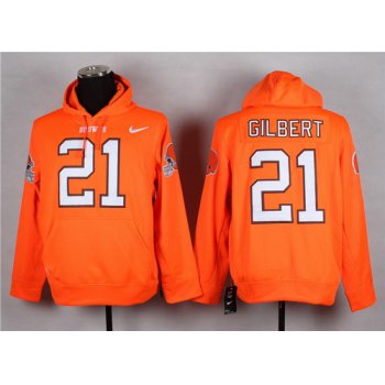 Nike Cleveland Browns #21 Justin Gilbert Orange Hoodie