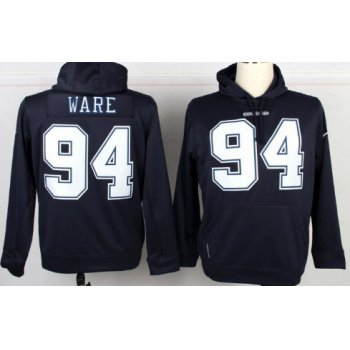 Nike Dallas Cowboys #94 DeMarcus Ware Blue Hoodie