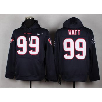 Nike Houston Texans #99 J.J. Watt Blue Hoodie