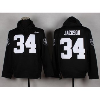 Nike Oakland Raiders #34 Bo Jackson Black Hoodie