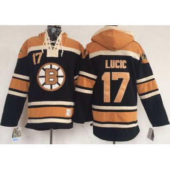 Old Time Hockey Boston Bruins #17 Milan Lucic Black Hoodie