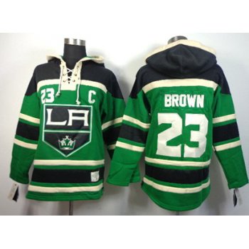 Old Time Hockey Los Angeles Kings #23 Dustin Brown Green Hoodie