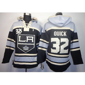 Old Time Hockey Los Angeles Kings #32 Jonathan Quick Black Hoodie