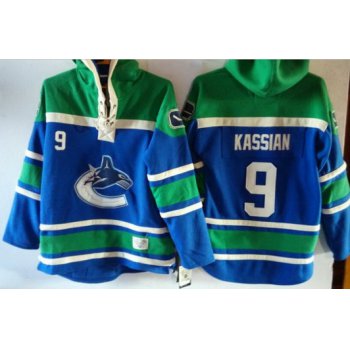 Old Time Hockey Vancouver Canucks #9 Zack Kassian Blue Hoodie