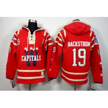 Old Time Hockey Washington Capitals #19 Nicklas Backstrom 2015 Winter Classic Red Hoodie