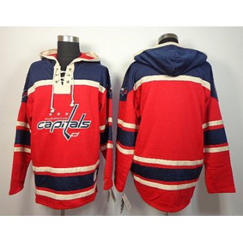 Old Time Hockey Washington Capitals Blank Red Hoodie