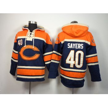 Chicago Bears #40 Gale Sayers 2014 Blue Hoodie