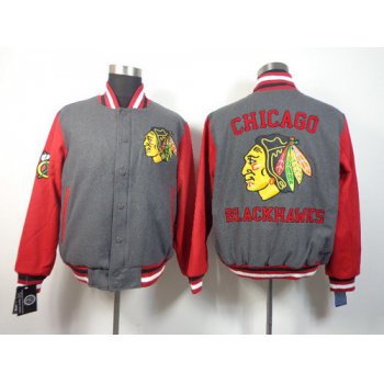 Chicago Blackhawks Blank Gray Jacket