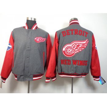 Detroit Red Wings Blank Gray Jacket