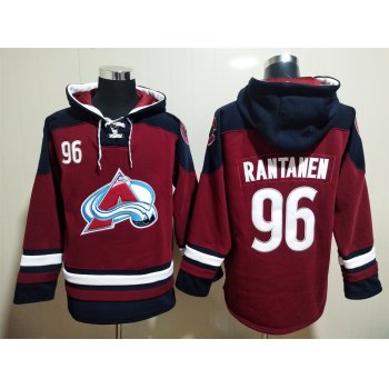 Men's Colorado Avalanche #96 Mikko Rantanen NEW Dark Red Hoodie